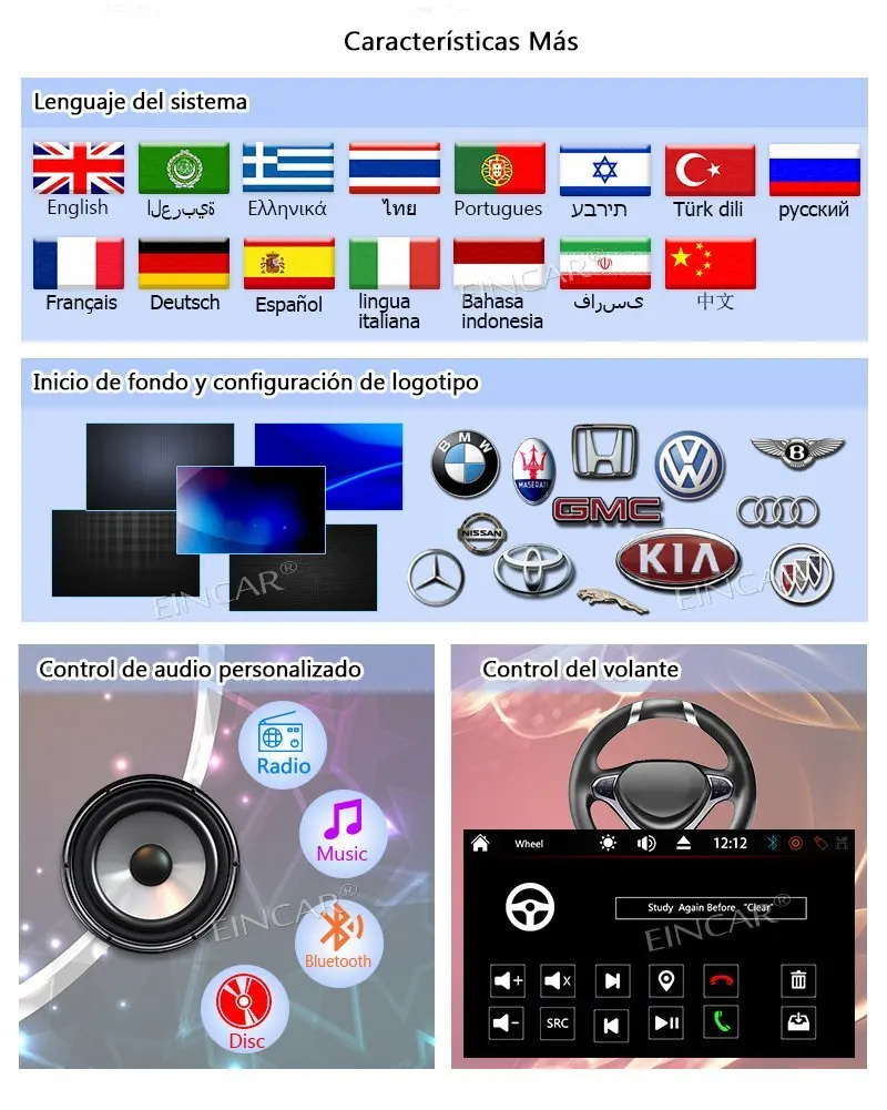 Excellent Double Din In Dash Car Autoradio Headunit DVD CD Player MP3 MP4 USB/TF AM/FM RDS Radio Bluetooth SWC AUX 1080P Video Free camera 1