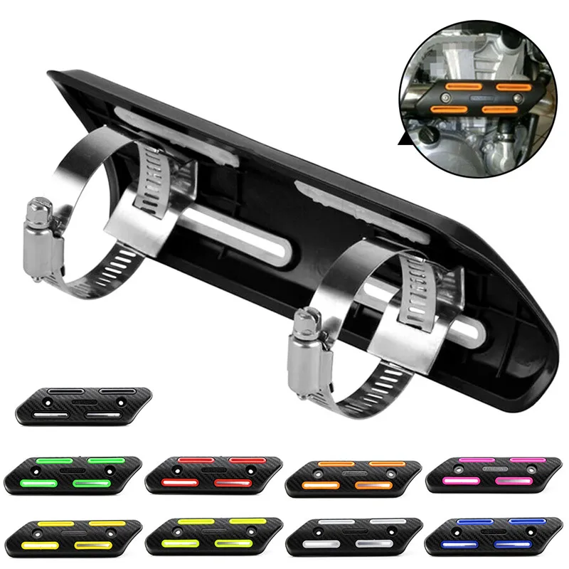 

Universal Off-road Motorcycle Exhaust Silencer Tube Heat Shield Protector Protection Pit Cover Tube Bicycle