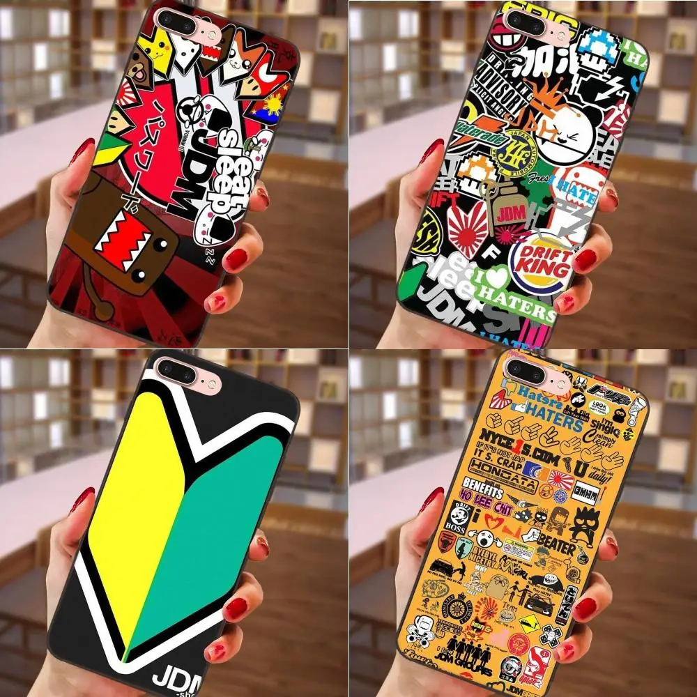 

For Xiaomi Mi Mix Max Note 2 2S 3 5X 6 8 SE A1 Play F1 Soft Capa Cover Case Japan Car Jdm Sticker Bomb
