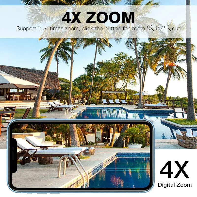  Senza Fili Wifi Solare Ip Della Macchina Fotografica 1080P Hd Monitor di Sicurezza Audio Impermeabi