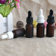 Янтарное стекло 10 мл пустой флакон-капельница с пипеткой Макияж Косметический Портативный ароматерапия эфирное масло проба бутылки 10 шт./партия