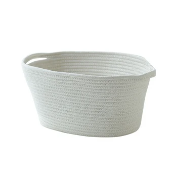 

Cotton Eco-friendly Fodable Laundry Storage Basket For Toys Dirty Clothes Sundries Books Magazine with Handle