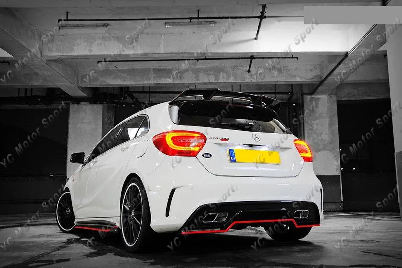 2012-2014 Mercedes Benz A Class W176 A250 A45 RevoZport RZA-290 Style  Rear Diffuser CF (8)