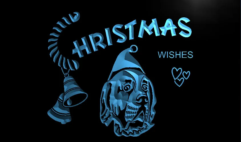 

LM158- X'mas Saint Bernard Dog Gift NR Led Light Sign