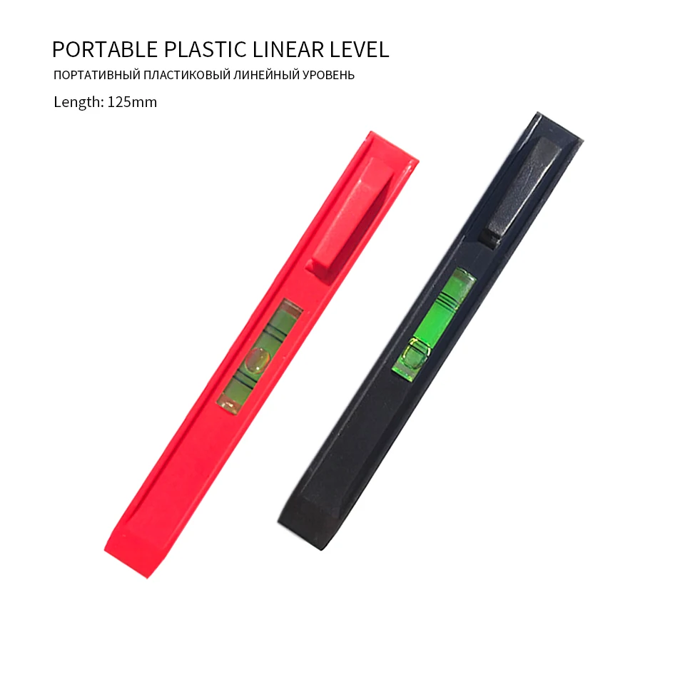 

50g Liquid Level Measurement High Precision Spirit Ruler Ertical Horizontal ABS Mini Portable Level Measuring Instruments Tool