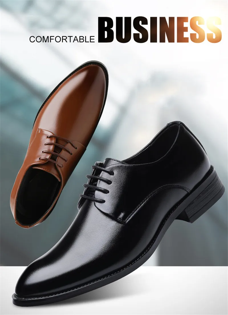 Г., Лидер продаж, мужская кожаная официальная обувь оксфорды, элегантная Винтажная обувь в деловом стиле обувь для работы, рождественской вечеринки, 1