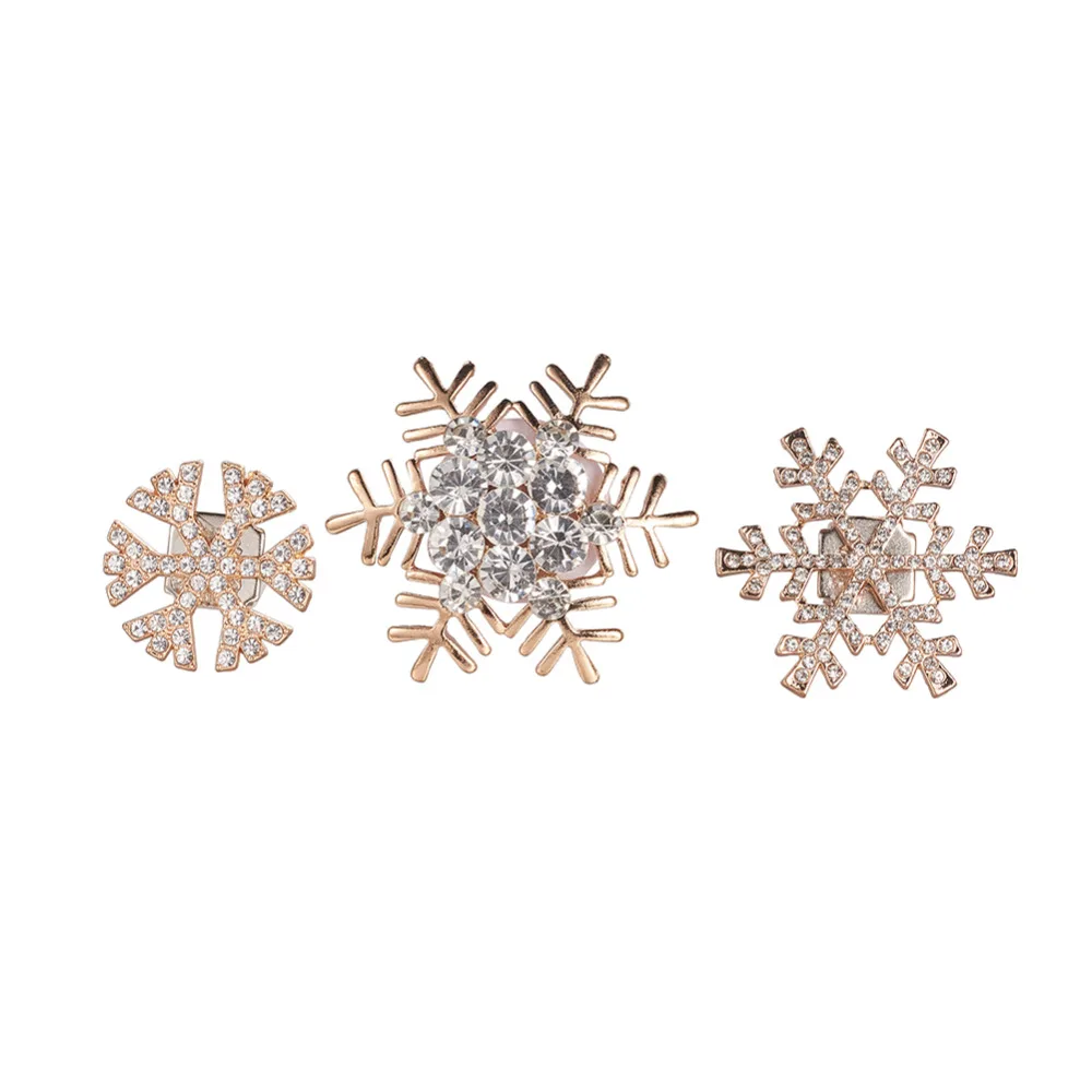 

Chrismas Car Ornaments Decoration Snowflake Air Freshener Clip Holder Auto Interior Air Vent Clip Holder 3 Pcs/Set