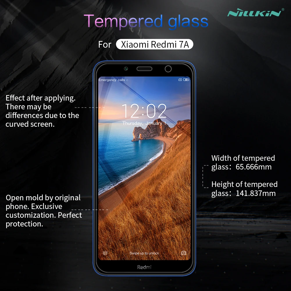 Redmi 7A стекло Nillkin Amazing H 0,33 мм протектор экрана закаленное стекло для Xiaomi Redmi 7A 6,26''