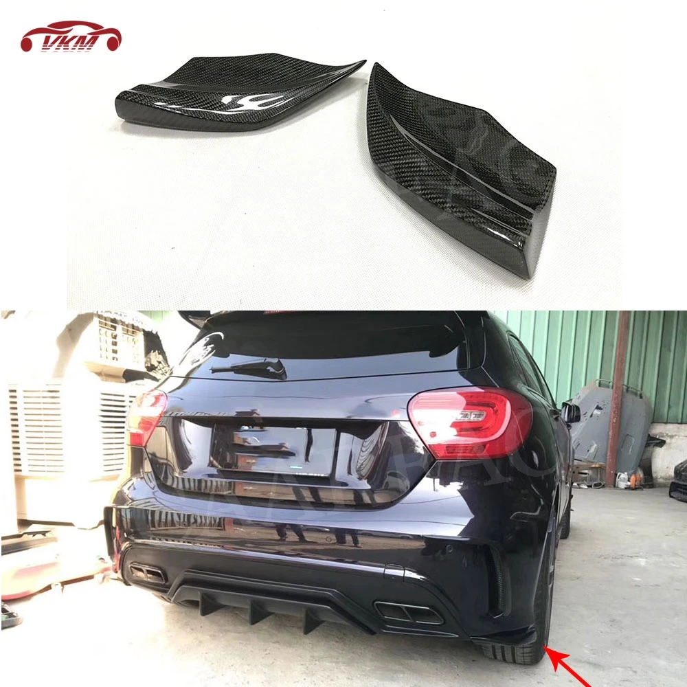 

For W176 Rear Lip Splitters Trim Canard Aprons Winglets for Benz W176 A Class A180 A200 A250 AMG A45 2013-2016 Mudguard fenders