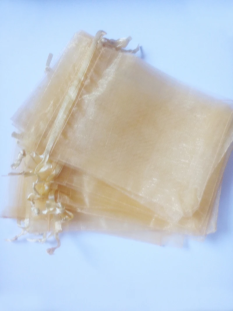 US $244.36 2000pcs 2030cm Gold Organza Gift Bag Jewelry Packaging Display Bags Drawstring Pouch For Braceletsnecklacewed Yarn Bag