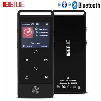 

Updated Version Original BENJIE-S8 Bluetooth MP3 Music Player Touch Button 8GB with 1.4Inch Big Screen Alloy Metal Body with FM