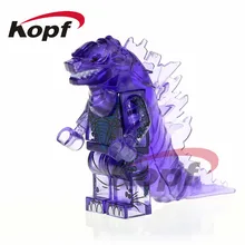 Single Sale Godzilla Super Heroes American Science Fiction Monster Movie Heimdallr Building Blocks Children Gift Toys PG1208
