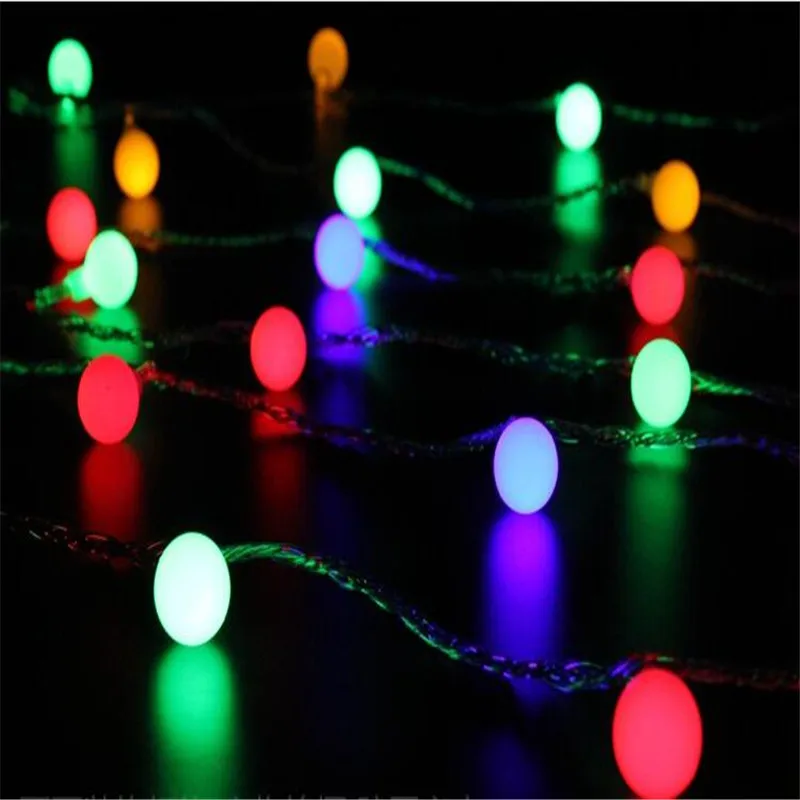 Гирлянда светодиодная с шариками вишни 220 В 4 м 20 светодиодов|fairy lights|string fairy lightsled