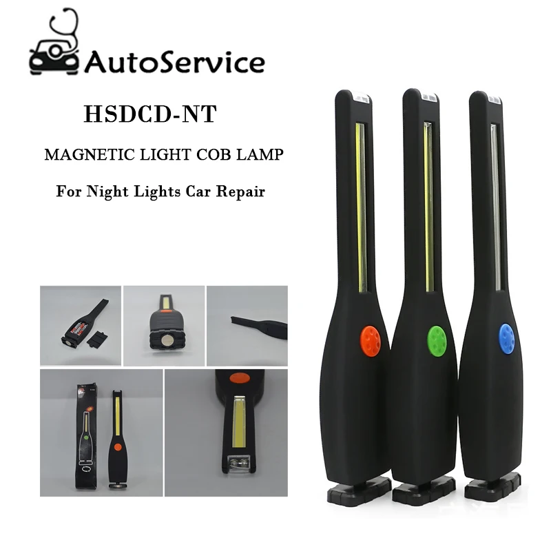 

COB LED Work Light LED Flashlight Magnetic Hook COB Lamp Work Lamp Torch Hand Lamp For Night Lights Car Repair