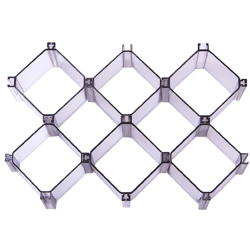 

6PCS/Set Plastic Partition Honeycomb Drawer Organizers Dividers for Underwear Socks Bras Ties Belts Scarves Cabinet Clapboard