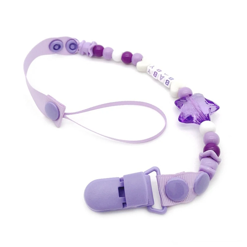 

Personalizied Baby Pacifier Clip Holder for Nipple Teether Chain for Dummies Plastic Infant Nipple Clip Holders