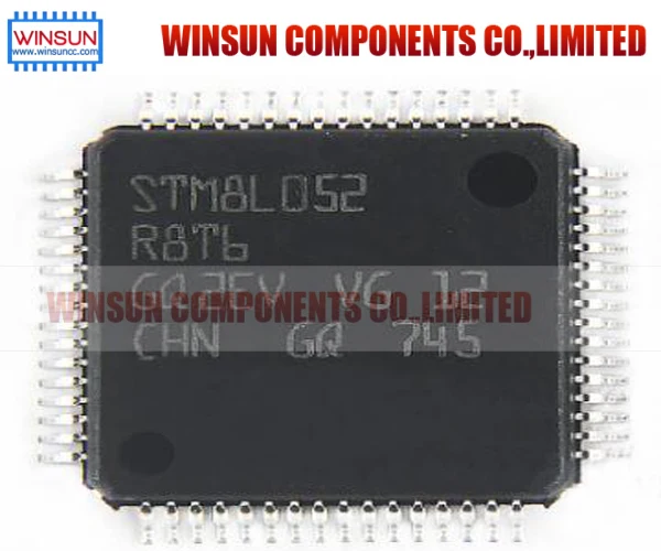 Бесплатная доставка! 1 шт. STM8L052R8T6 LQFP64 STM8L052 MCU 8 битный микроконтроллер чип 64KB IC