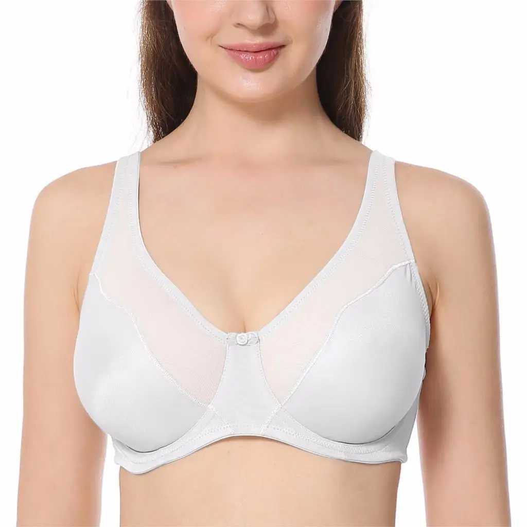 Pretty Comfort Women's Full Coverage No Padding Cups Underwire