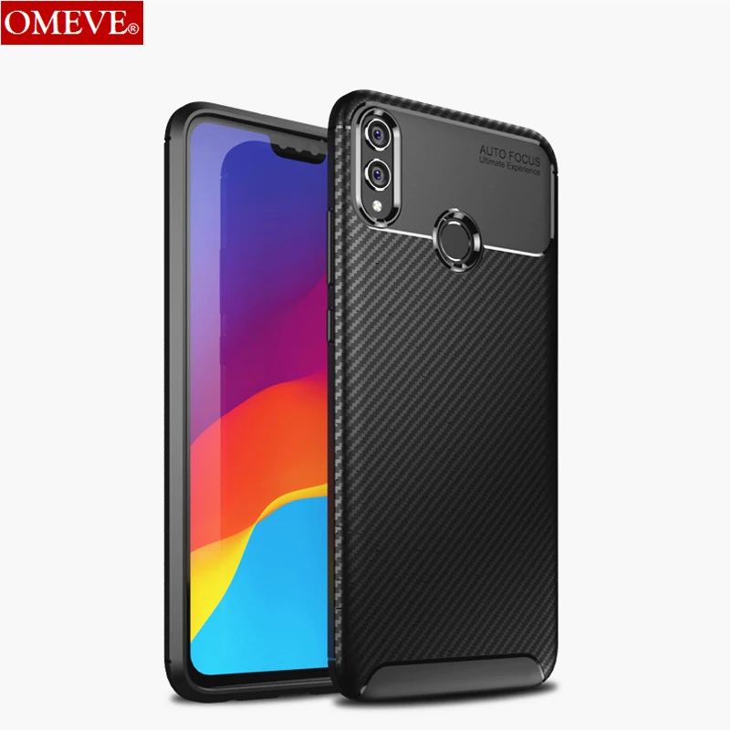 

OMEVE for Huawei Honor 8X Case Ultra Slim Carbon Fiber Soft Silicone Rugged Back Cover for Honor8X Shockproof Shell Armor