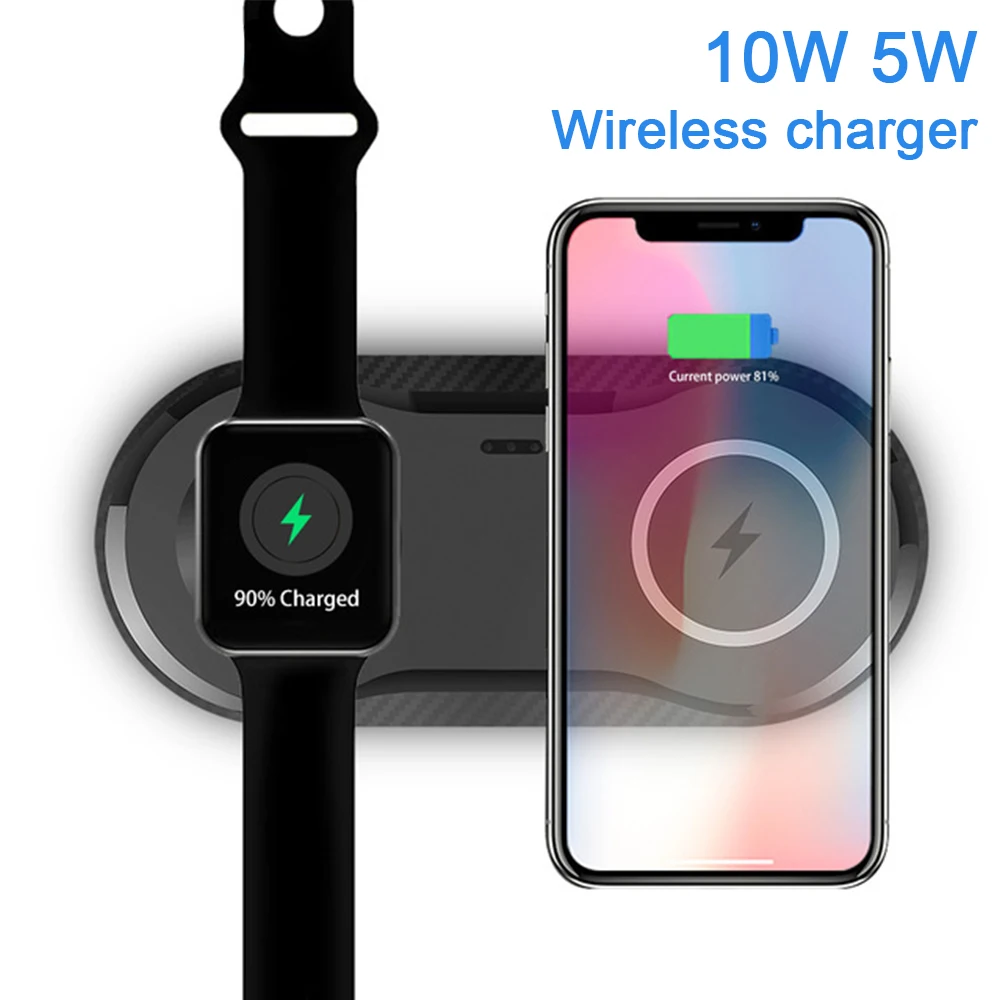 Wireless Charger Pad for Apple Watch IPhone Phone Charging Mat Car Fast