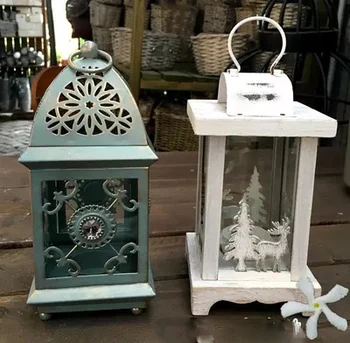 

Iron candlestick romantic European style wind lamp home decoration ornaments