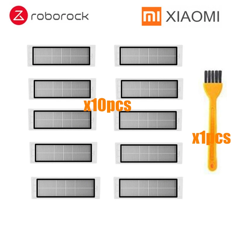 Основная щетка+ HEPA фильтр+ боковая щетка+ Швабра Ткань для xiaomi вакуум 2 roborock s50 аксессуары xiaomi Робот Запчасти для пылесоса - Цвет: 11PCS