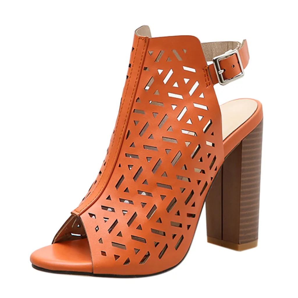 

SAGACE Women Ladies Fashion Peep Toe Buckle High Heel Casual Shoes Sandals Sexy Lady Gladiator Princess High Heel Outdoor May 25
