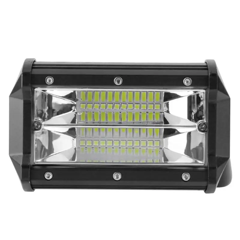 Buy 72W 6500K 24 LED Work Light Bar 6000LM 12V 5in
