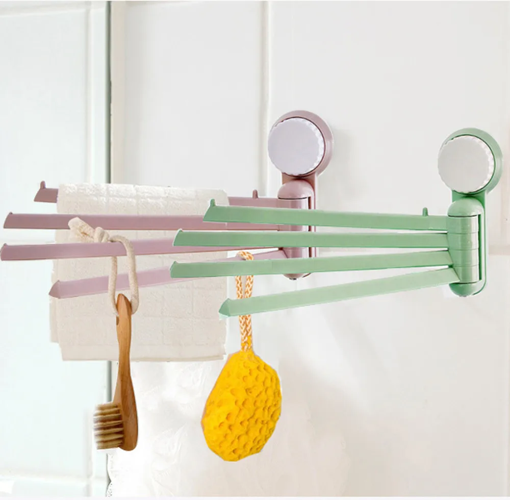 Storage Holders & Racks 2018 Fashion Bathroom Towel Rack Sucker Hanger