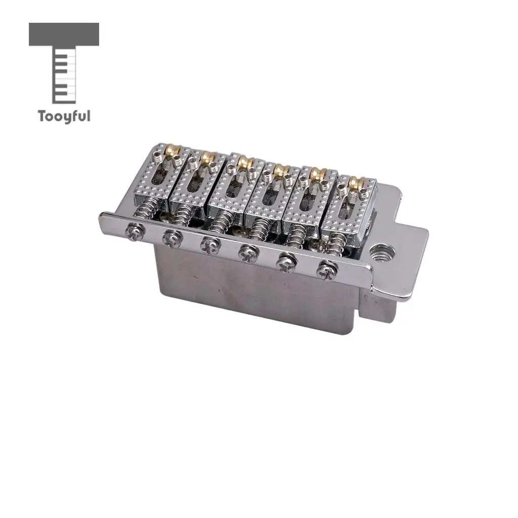 Tooyful 6 String Electric Guitar Roller Saddle Tremolo Bridge System with Whammy Bar for ST SQ