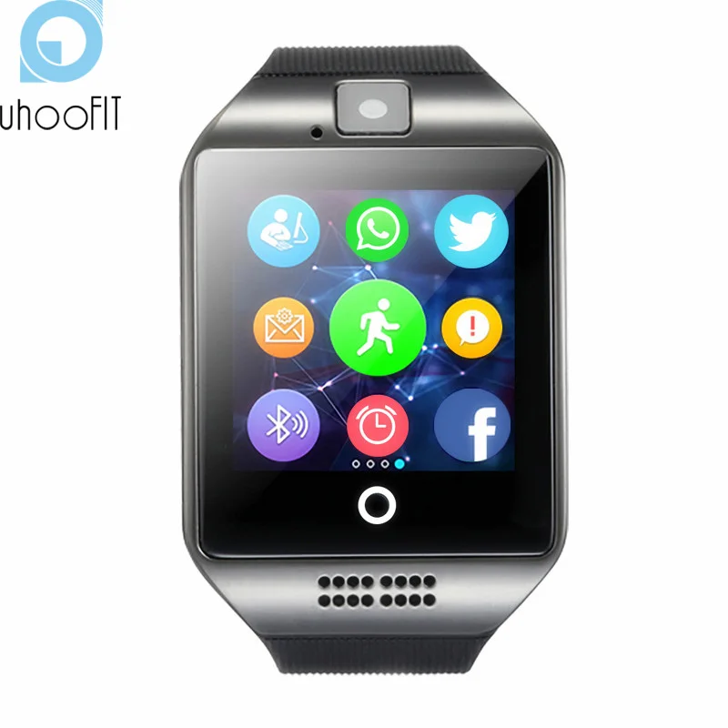 

Bluetooth Smart Watch Men Women Sports Q18 Facebook Whatsapp Sync SMS Smartwatch Support SIM TF Card for xiaomi huawei phone A1