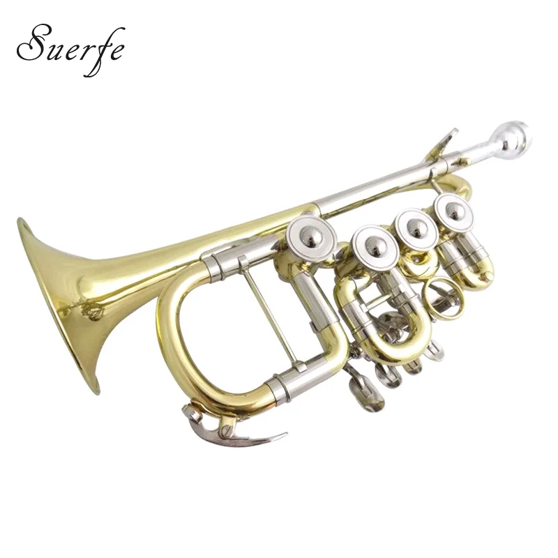 Bb Professional Rotary Trumpet with Foambody case Musical instrument Carving your own design on the bell Bb Professional Rotary Trumpet with Foambody case Musical instrument Carving your own design on the bell