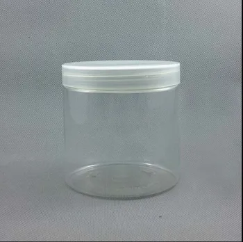 

500G transparent PET cream jar for night cream/mask cream/scrub cream/gel/moisturizer/hair wax