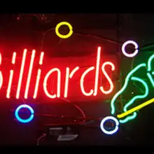 Custom Billiards Glass Neon Light Sign Beer Bar