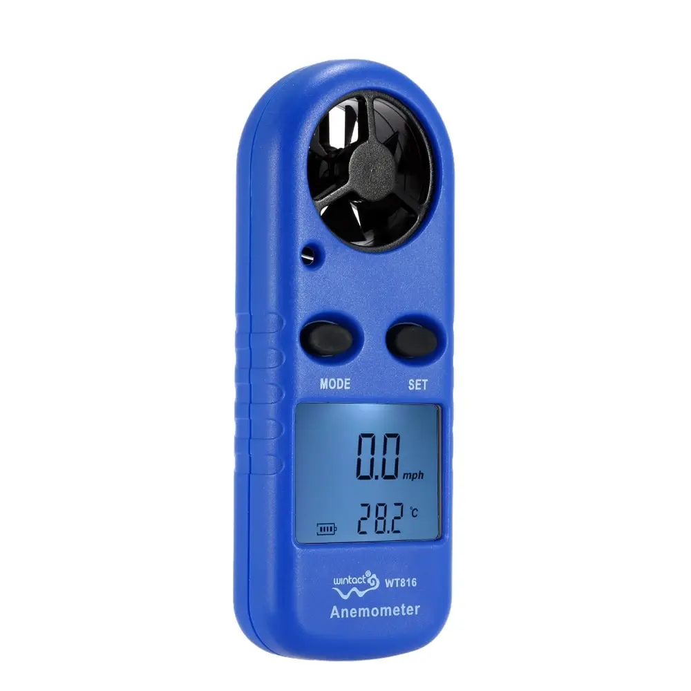 

Multifunctional LCD Display Mini Anemometer Wind Speed Air Velocity Temperature Measurement Beaufort Scale