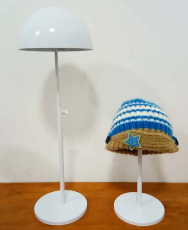 

Fashion European style Hat display stand adjustable metal peak cap bucket hat straw hat sunhat wig hairpiece display holder