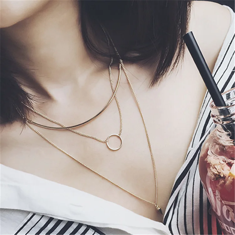 

Choker Tin Crystal Time-limited Moana Kolye Collares 2019 New Boho Multi-layer Pendant Necklace For Women Metal Tribal Collar