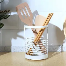 Простой из кованого железа нож и вилка емкость для палочек для еды кухонные принадлежности сливной хранения для хранения столовой посуды клетка WY7090941