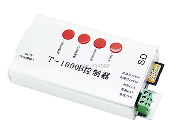 

Free Shipping T-1000B SD Card LED Controller For Dream Color Led Strip LPD6803 TM1903 DMX512
