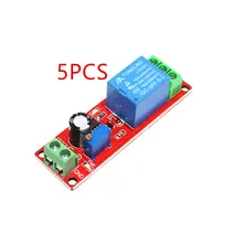 5 шт. AC/DC 12 V реле задержки таймера Щит Модуль NE555 таймер переключатель Регулируемый Регулятор модуль от 0 до 10 секунд 0~ 10, футболка с принтом "автомобиль" осциллятор