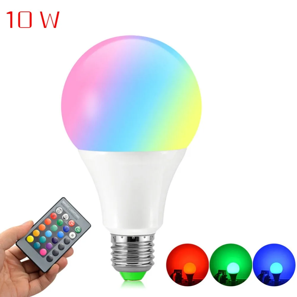 Лидер продаж 10 Вт 16 цветов волшебная лампа RGB 85 265 в 220 В 20000 часов светодиодный
