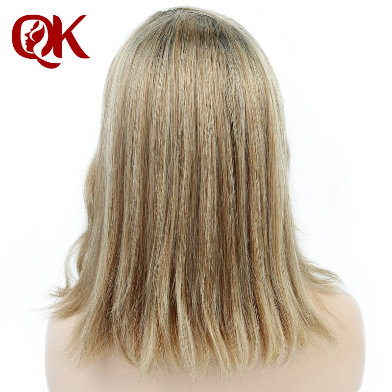 QueenKing волосы на кружеве парик 250% Плотность 1B 27 Омбре боб парик шелковистые прямые часть предварительно выщипанные бразильские человеческие волосы remy