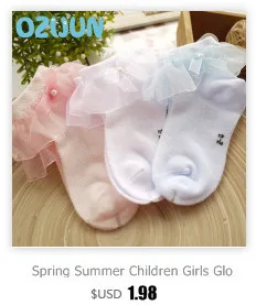 New children girls ribbon bow double lace socks with lttle pearl cute beautiful princess cotton socks 5 size S-M-L-XL-XXL