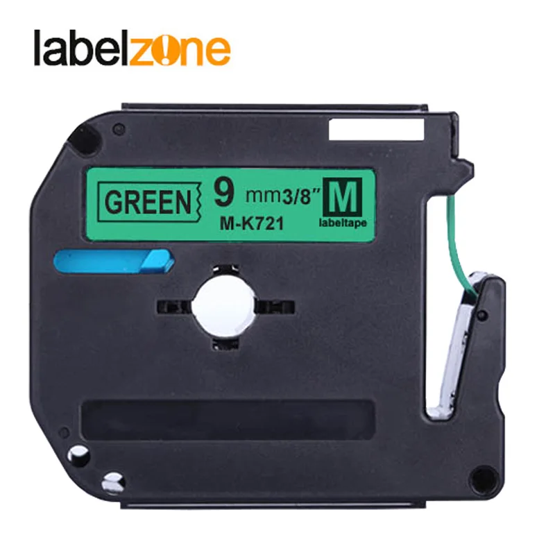 1pc 9mm*8m Mk721 Black On Green Label Tapes Compatible For Brother P