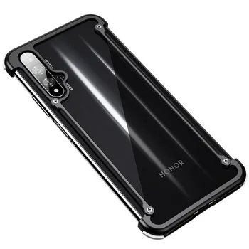 

OATSBASF luxury Airbag Metal Case For huawei Honor 20 case Personality Shell for Huawei Honor 20pro case Slim Metal Bumper cover