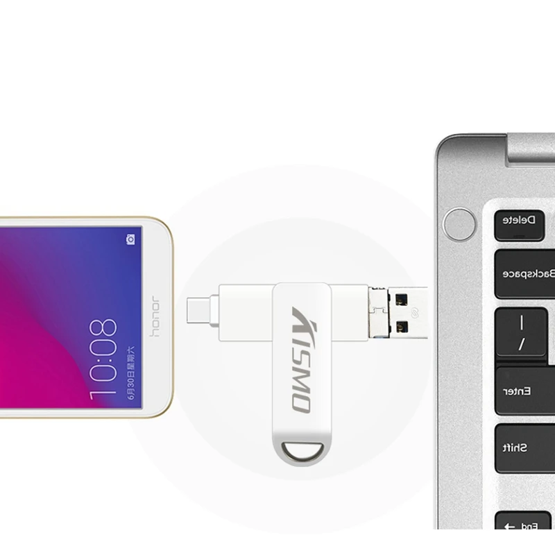 Kismo Micro USB OTG флеш-накопитель USB3.0 Тип-C USB флэш-накопитель для samsung S8 S9 HuaWei P10 P20 Mate10 S6 S7 край телефонов на базе Android