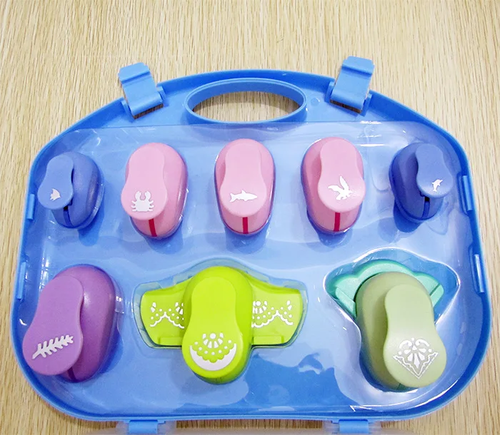 

8PCS Handmade Corner Punch Diy Craft Punch Hole Puncher Scrapbook Paper Cutter Hole Punch Papel Scrapbooking