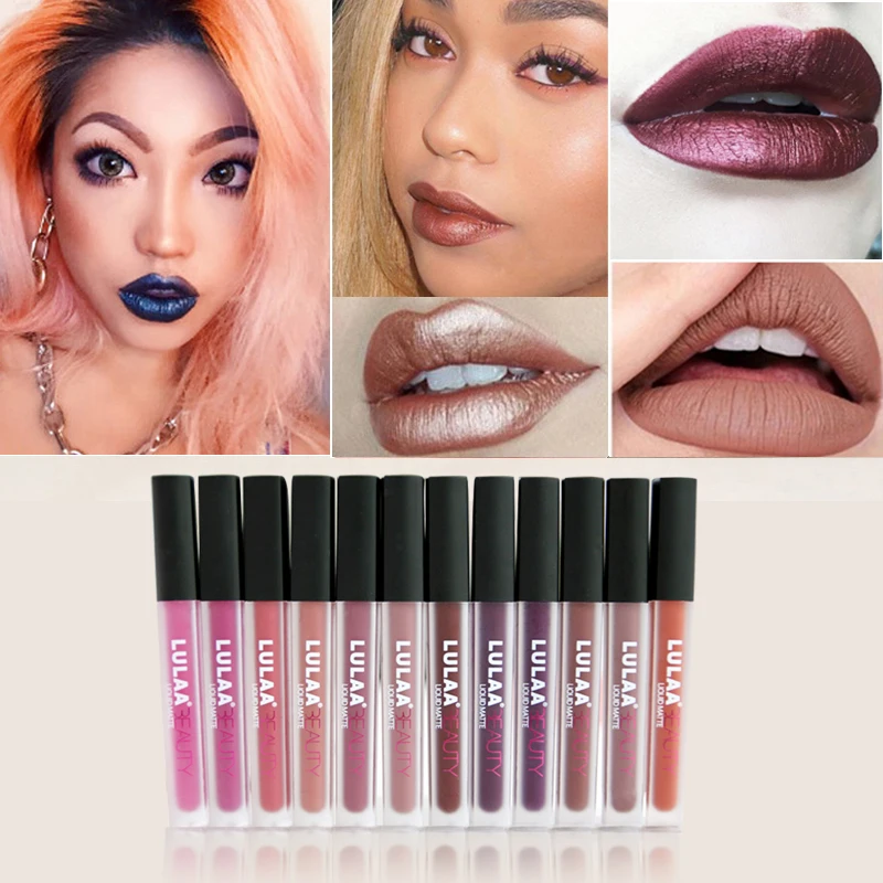 

Sexy Long Lasting Waterproof Ultra Matte Liquid Lipstick Moisturizer Velvet Lipstick Lip Cosmetic Liquid Makeup Lip Gloss TSLM2