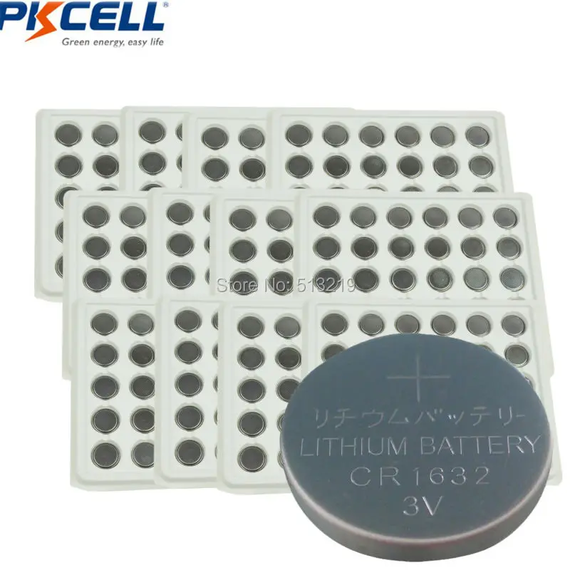 1000 x cr1632 br1632 1632 3 v baterias de lítio pkcell 120 mah ...