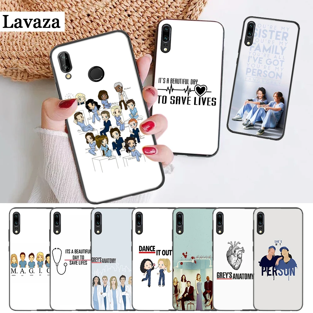 

Lavaza Grey Anatomy Silicone Case for Huawei P8 Lite 2015 2017 P9 2016 Mimi P10 P20 Pro P Smart 2019 P30 Lite Pro